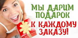 Дарим подарок в каждом заказе!